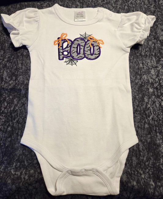 Boo Coquette shirt, Halloween, Bows, Spider web