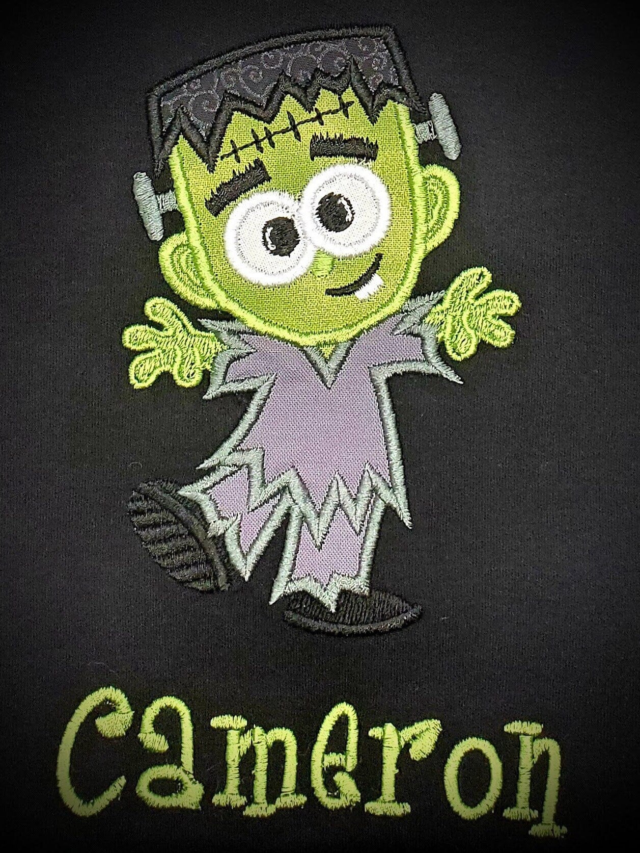 Frankenstein Shirt, Boy's Halloween Shirt, Frankenstein, Embroidered Shirt, Monster, Personalized Shirt