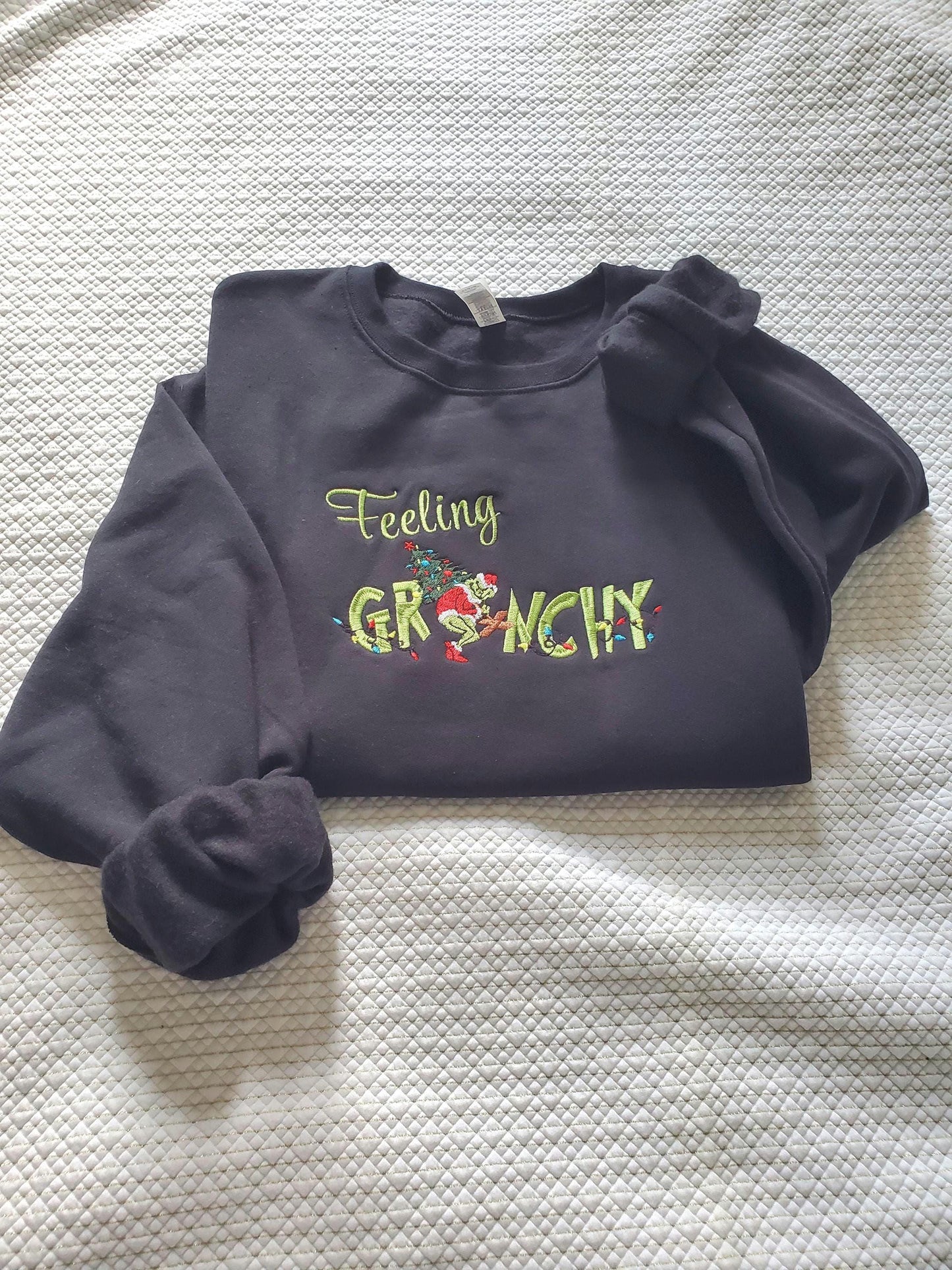 Feeling Grinchy, Christmas Sweatshirt