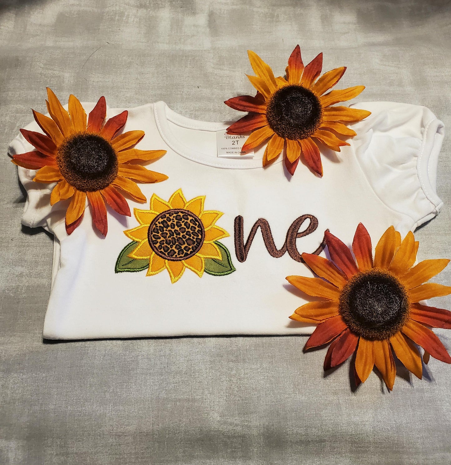 Sunflower One, Embroidered shirt