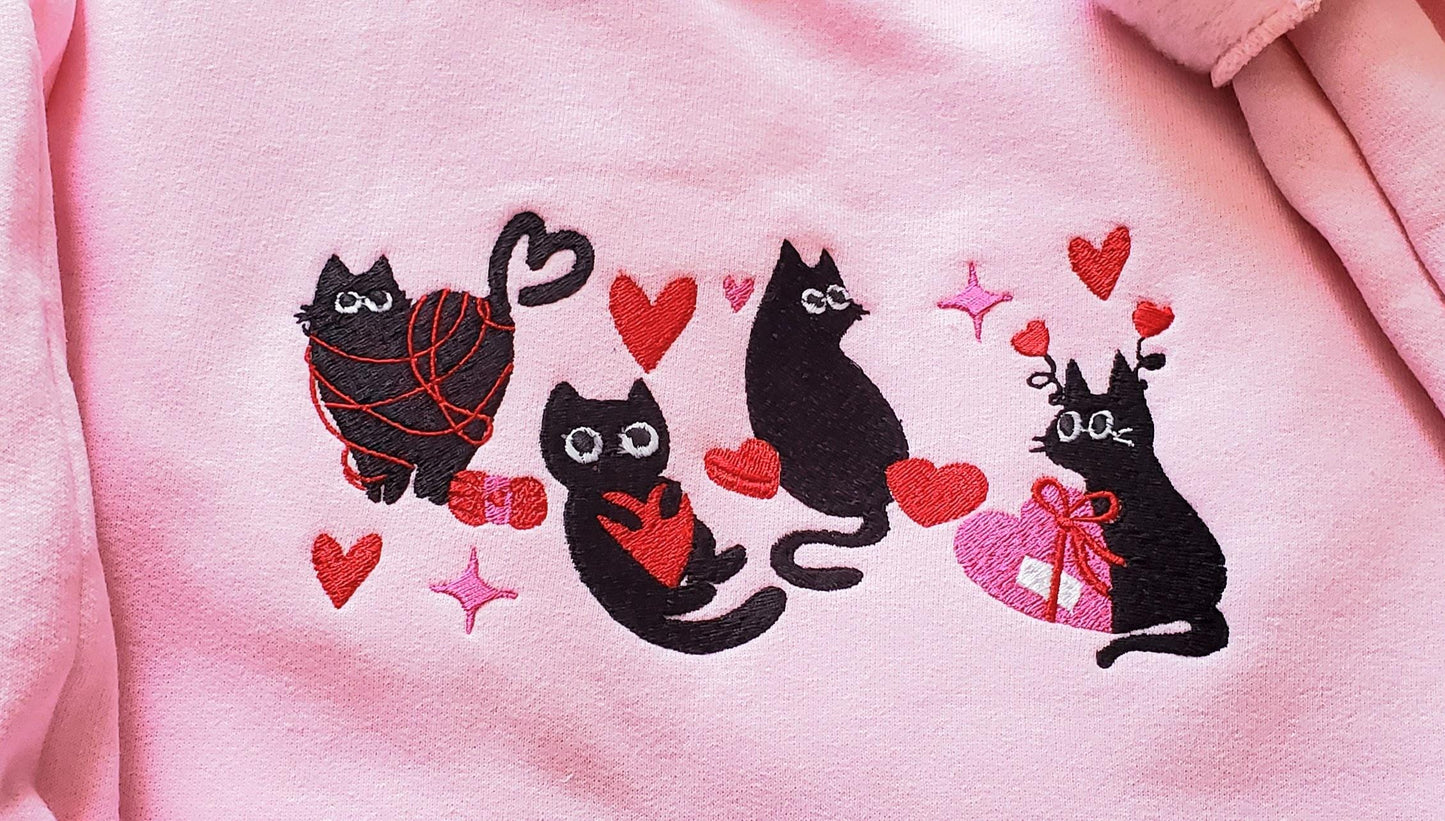 Funny Cats, Valentine's Day Sweatshirt