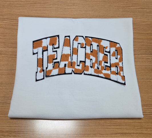 Teacher Chenille Sweatshirt