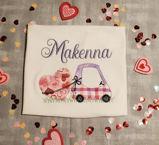 Love Coupe, Valentine's Day, Embroidered Onesie