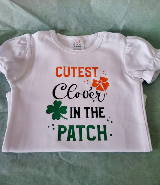 Cutest Clover in the Patch Onesie, St. Paddy's Day Onesie, Unisex