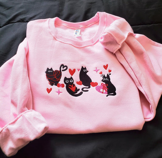 Funny Cats, Valentine's Day Sweatshirt