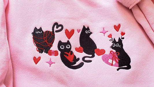 Funny Cats, Valentine's Day Sweatshirt