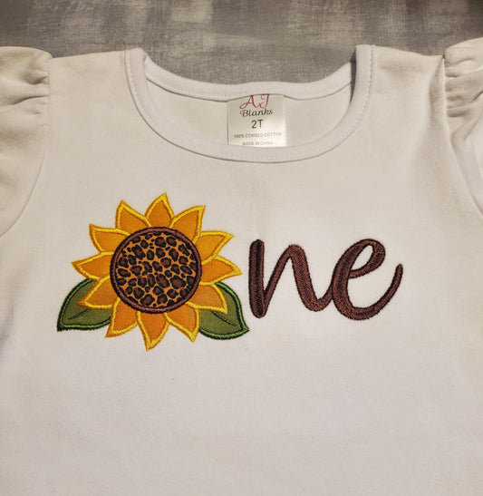 Sunflower One, Embroidered shirt