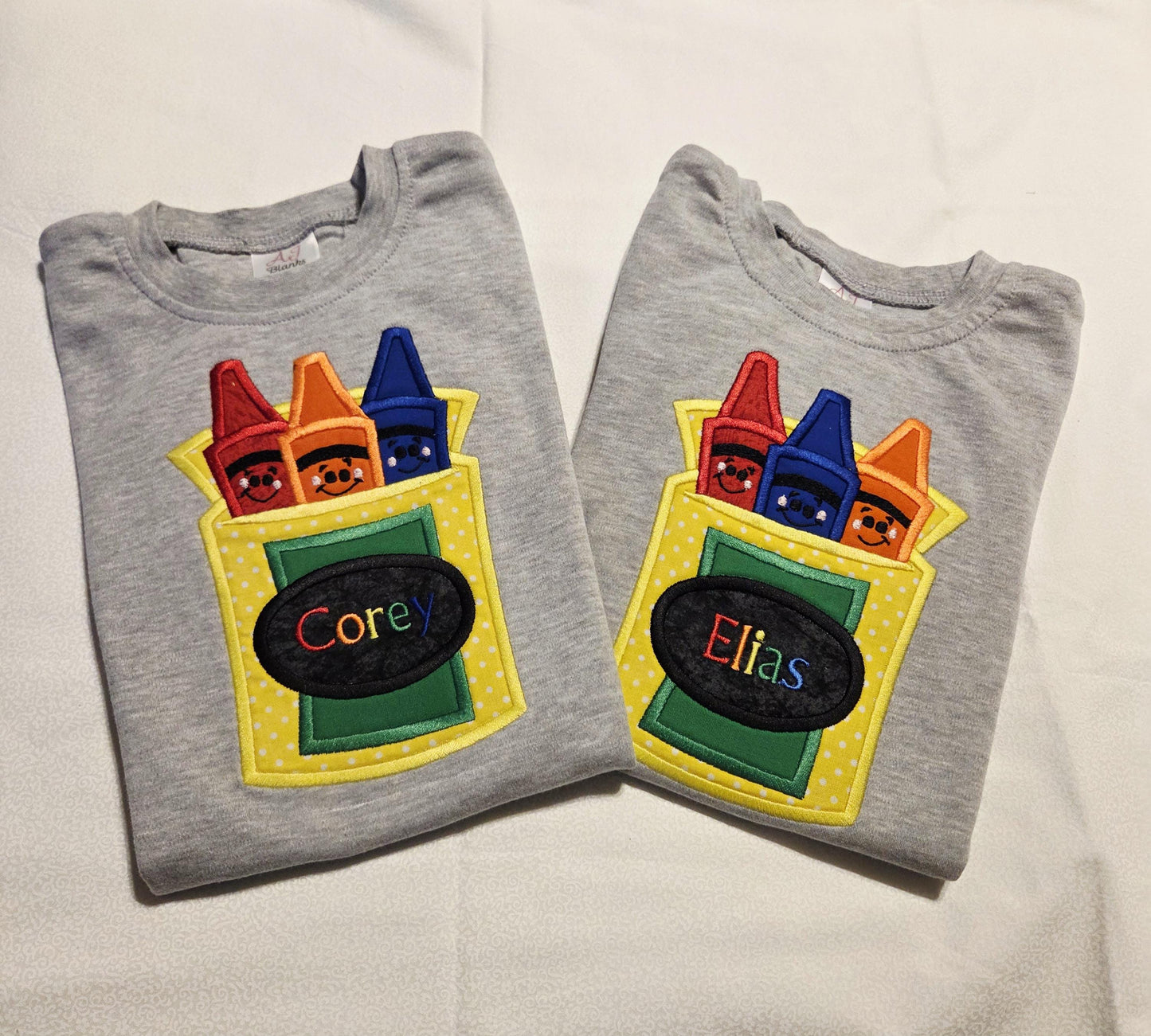 Crayon Box shirt, Personalized, Back to School, Unisex