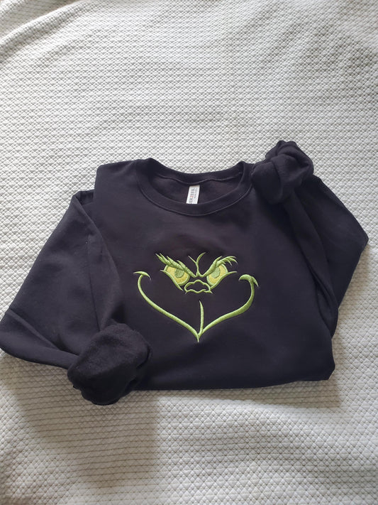 Green Monster Sweatshirt, Christmas Sweatshirt